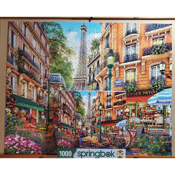 Springbok Puzzle 1000 Piece Paris Afternoon Pre-Owned - Picture 7 of 7
